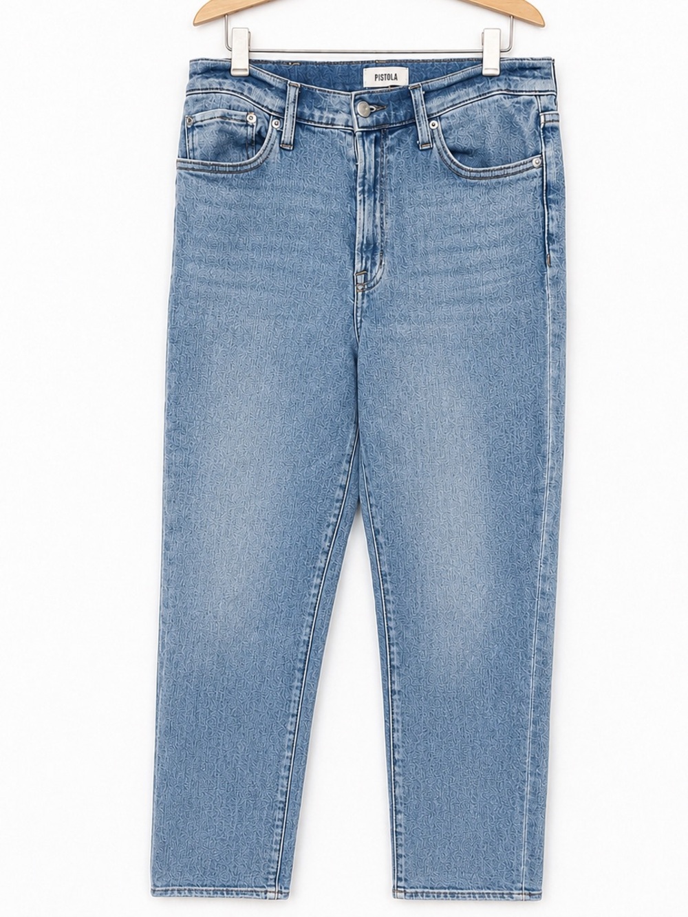 Anthropologie Pistola High Rise Slim Fit Ankle Jeans Medium Wash Stretch Size 30